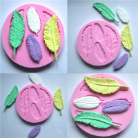 Silicone 3d Feather Fondant Mold Cake Decoration Diy Mold Mould