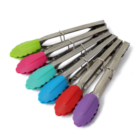 Silicone Mini Food Tong Bbq Kitchen Food Salad Bread Tongs