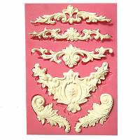 Silicone Sculpted Flower Lace Mould Candy Jello 3d Cake Mold