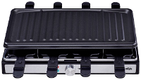 Silva Homeline PK R 088 Gourmetstel 8 pannen, Anti aanbaklaag, Oververhittingsbeveiliging, Controlelampje Zwart, Inox