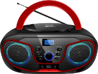 Silva Schneider MPC 19.4 USB Radio/CD speler VHF (FM) AUX, CD, USB Zwart, Rood