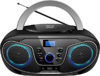 Silva Schneider MPC 19.4 USB FM CD radio AUX, CD, USB Zwart/zilver