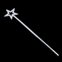 Silver Fairy Princess Angel Wand Fancy Dress Costume Accessory