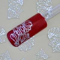 Silver Hollow Out Butterfly 3d Nail Art Stickers Decal Decoration