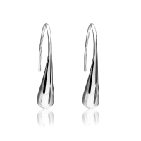 Silver Plated Earrings Water Drop Pendant Ear Drop Jewelry
