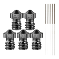 SIMAX3D® 5 delig gehard stalen mondstuk E3D J kop extrudermondstukset voor 3D printer