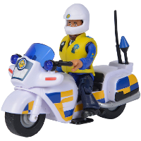 Simba Brandweerman Sam   Politie motorfiets speelgoedvoertuig