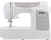 Singer Naaimachine met vrije arm C5205 LED lamp, Met display, Met aanschuifvlak Wit, Grijs