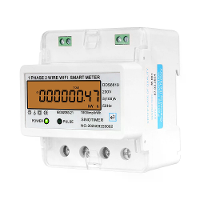 Slimme Energiemeter WiFi Afstandsbediening Enkel Fase AC 220V 100A kWh Verbruiksbewaking Spanning Stroom Wattmeter DIN R