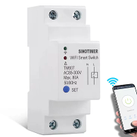 TM607 80A Tuya Slimme WiFi Timer Afteltijd Schakelaar APP Draadloze Afstandsbediening DIY Lichten Werken met Alexa Googl