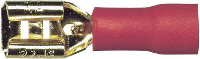 Sinuslive Car HiFi platte stekker Set van 10 stuks 1.5 Mm² 4.8 Mm Verguld