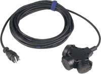 SIROX 345.510 Stroom Verlengkabel 16 A Zwart 10.00 M H07RN F 3G 1,5 mm²