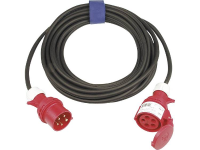 SIROX 362.410 Stroom Verlengkabel 16 A Zwart 10.00 M H07RN F 5G 1,5 mm²