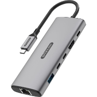 Sitecom 6 in 1 USB C Power Delivery Multiport Adapter dockingstation