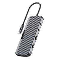 Sitecom 8 in 1 USB C Power Delivery Multiport Adapter Pro 2x HDMI dockingstation