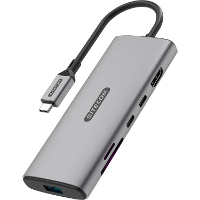 Sitecom 5 in 1 USB C Multiport Adapter dockingstation