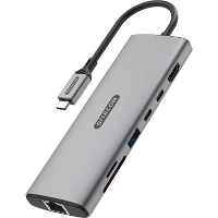 Sitecom 6 in 1 USB C Multiport Adapter LAN dockingstation