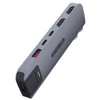 Sitecom SiCo Macbook Pro MP hub 6 in 2 Gray usb hub
