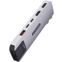 Sitecom SiCo Macbook Pro MP hub 6 in 2 Silver
