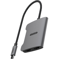 Sitecom USB C naar Dual HDMI adapter