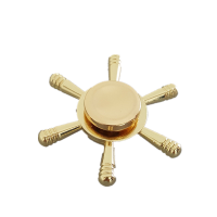Six Leaves Zinc Alloy Rotating Fidget Hand Spinner Adhd Autism Reduce Stress Focus Attention Toys