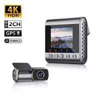 SJCAM M60 Dashcam Voor Achter Dubbele Lens 4K Ultra Duidelijk Nachtopname DVR Rijden 360° Panoramisch Opname Auto Rij Re