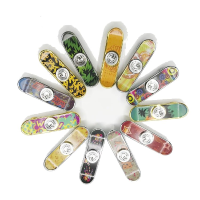 Skateboard Rotating Fidget Hand Spinner Aluminum Adhd Autism Fingertips Fingers Reduce Stress Toys