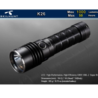 Skilhunt K26 Cree Xm L2 1000lm 4modes Led Flashlight Suit