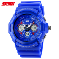 Skmei 0966 Luminous Analog Digital Waterproof Quartz Sport Watch