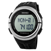 Skmei 1058 50m Waterproof Heart Rate Pedometer Sport Watch