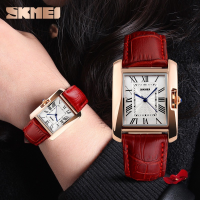 Skmei 1085 Roman Number Rectangle Dial Fashion Quartz Women Wrist Watch