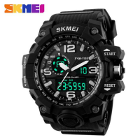 Skmei 1155 Digital Analog Double Display Water Resistance Sport Men Wrist Watch