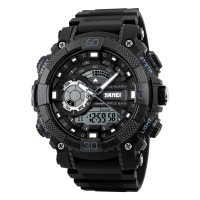 Skmei 1228 Dual Display Multi Function Digital Quartz 50m Waterproof Chronograph Led Watch
