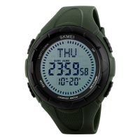 Skmei 1232 Compass World Time 50m Waterproof Swimming Outdoor Sport Digital Watch