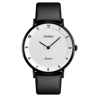 Skmei 1263 Ultra Thin Waterproof Men Wristwatch Casual Style Quartz Movement Watch