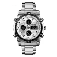 SKMEI Heren Sport Digitalee Horloges Mode Stopwatch Dubbele Weergave Horloge 3 Tijd Aftel Polshorloge