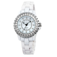 Skone 7240 Women Stainless Steel Band Waterproof Wrist Watch