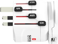 Skross 1.302539 Reisstekker Pro World & USB