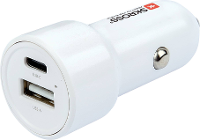 Skross Dual Car Charger 65W PD dual Car Charger 65 W PD Stroombelasting (max.): 3.25 A 12 V naar 5 V, 12/24 V, 24 V naar 5 V