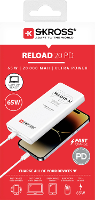 Skross Reload 20 65W PD Powerbank 20000 mAh USB PD, Fast Charge Li ion USB C Wit