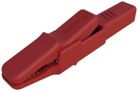 SKS Hirschmann AK 2 B rt Veiligheids krokodilklem Steekaansluiting 4 mm CAT II 300 V Rood