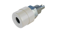 SKS Hirschmann BIL 20 Laboratoriumbus Bus, inbouw verticaal Stift Ø: 4 mm Wit 1 stuk(s)
