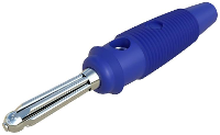 SKS Hirschmann BUELA 20 K Pluimstekker Stekker, recht Stift Ø: 4 mm Blauw 1 stuk(s)