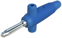SKS Hirschmann Buela 300 K Pluimstekker Stekker, recht Stift Ø: 4 mm Blauw 1 stuk(s)