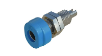 SKS Hirschmann BUG 10 Laboratoriumbus Bus, inbouw verticaal Stift Ø: 4 mm Blauw 1 stuk(s)