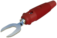 SKS Hirschmann KB 2 Laboratoriumstekker Stekker, recht Stift Ø: 4 mm Rood 1 stuk(s)