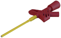 SKS Hirschmann KLEPS 1600 rt Veiligheids krokodilklem Steekaansluiting 2 mm CAT II Rood