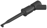 SKS Hirschmann KLEPS 2 BU sw Probe Steekaansluiting 2 mm CAT I Zwart