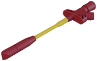 SKS Hirschmann KLEPS 2700 rt Grijpklem Steekaansluiting 4 mm CAT III Rood
