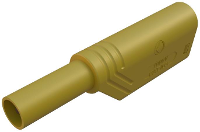 SKS Hirschmann LAS S G Veiligheids lamellenstekker Stekker, recht Stift Ø: 4 mm Geel 1 stuk(s)